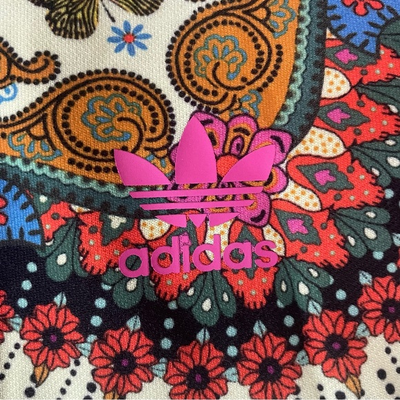 Adidas X Farm Rio Borbomix Trefoil Crop Top Sweatshirt S - Picture 3 of 8